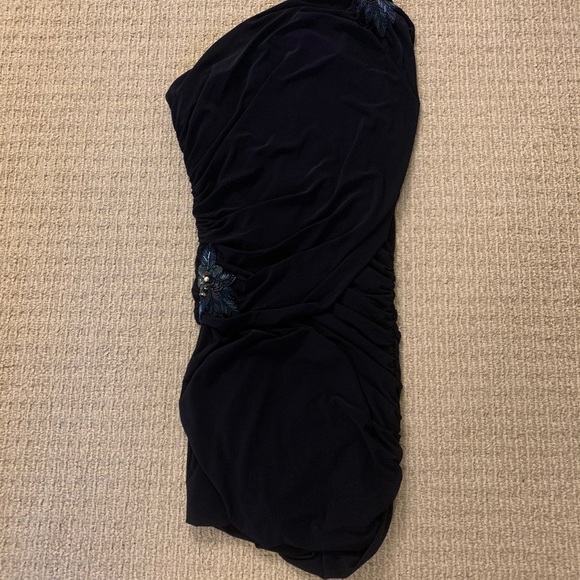 Alex Evenings Beaded One Shoulder Jersey Dress - Picture 5 of 5